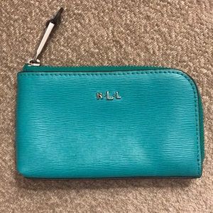 Ralph Lauren Teal Card Holder